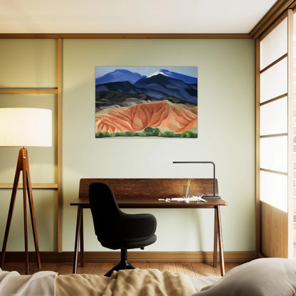 Black Mesa Landscape, New Mexico - Out Back of Mary`s II - Georgia O'Keeffe Brushed Aluminum Print - 70x100 cm / 28x40 inches | Georgia O'Keeffe Aluminum Print | Georgia O'Keeffe Prints