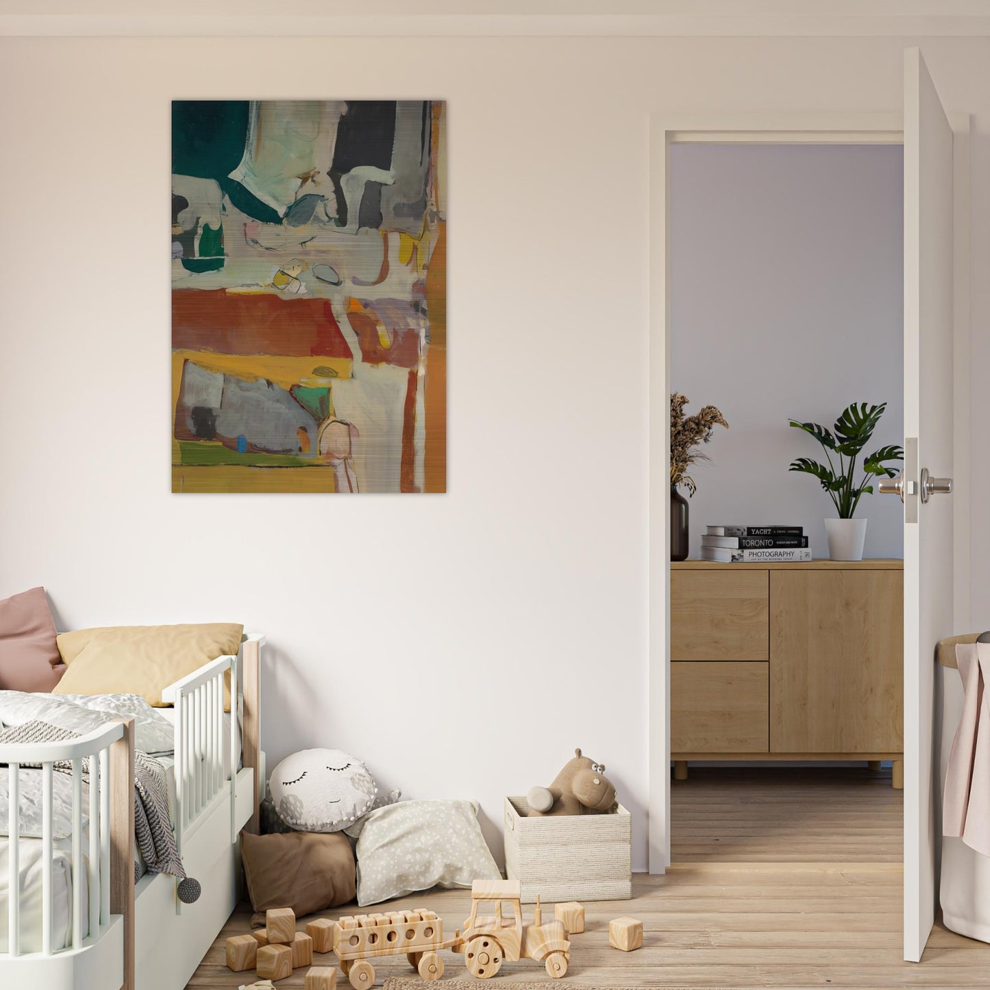 Urbana #4 - Richard Diebenkorn Brushed Aluminum Print - 70x100 cm / 28x40 inches | Richard Diebenkorn Aluminum Print | Richard Diebenkorn Prints