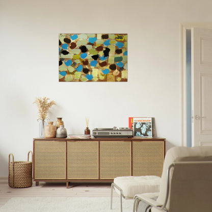 Number 7 - 1953 - Bradley Walker Tomlin Brushed Aluminum Print - 70x100 cm / 28x40 inches | Bradley Walker Tomlin Aluminum Print | Bradley Walker Tomlin Prints