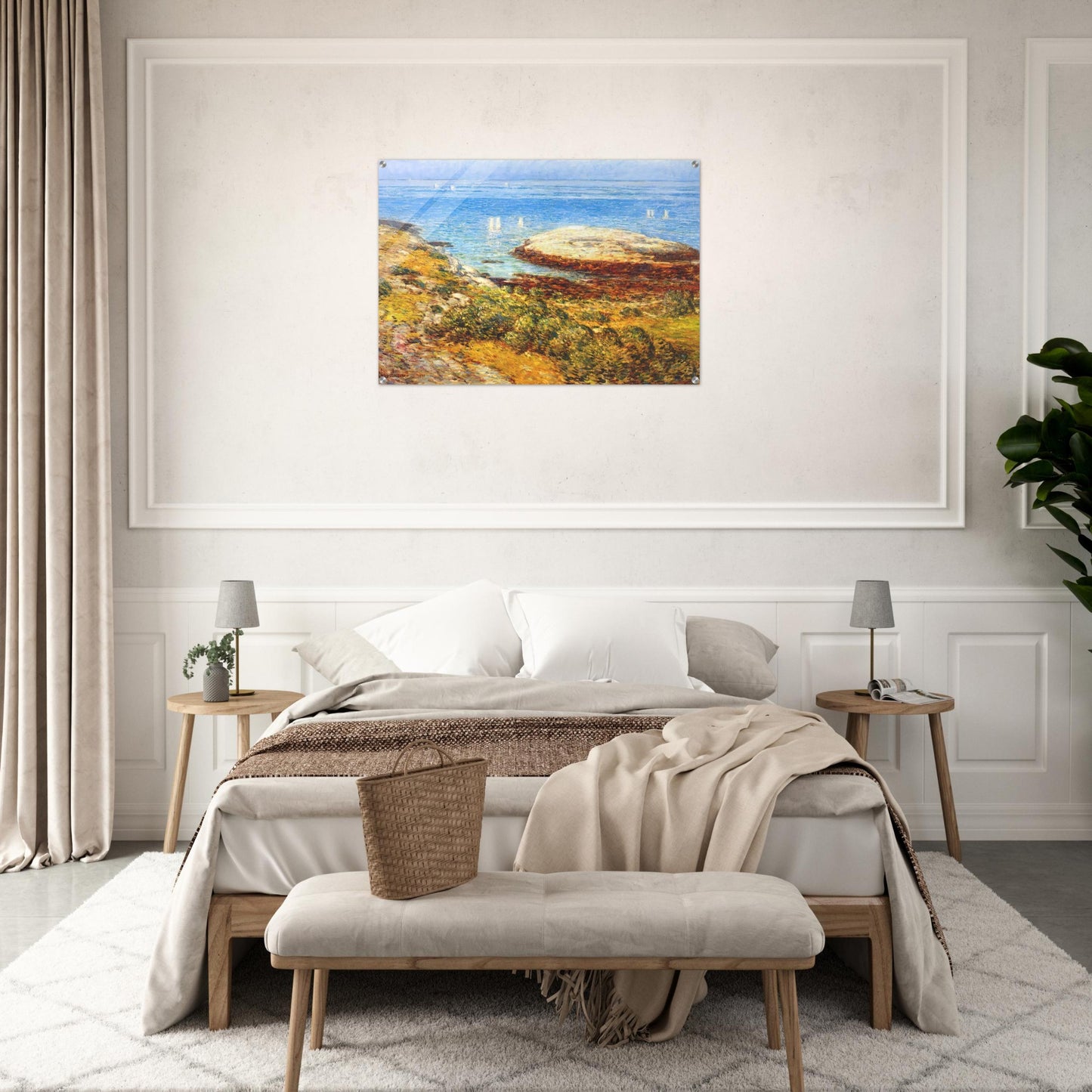 Early morning calm - Childe Hassam Acrylic Print - 70x100 cm / 28x40″ inches | Childe Hassam Wall Art | Childe Hassam Prints
