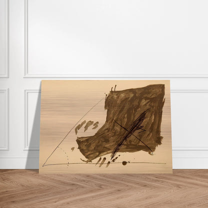 ANGLE ET TACHES 1968 - Antoni Tapies Brushed Aluminum Print - 70x100 cm / 28x40 inches | Antoni Tapies Aluminum Print | Antoni Tapies Prints