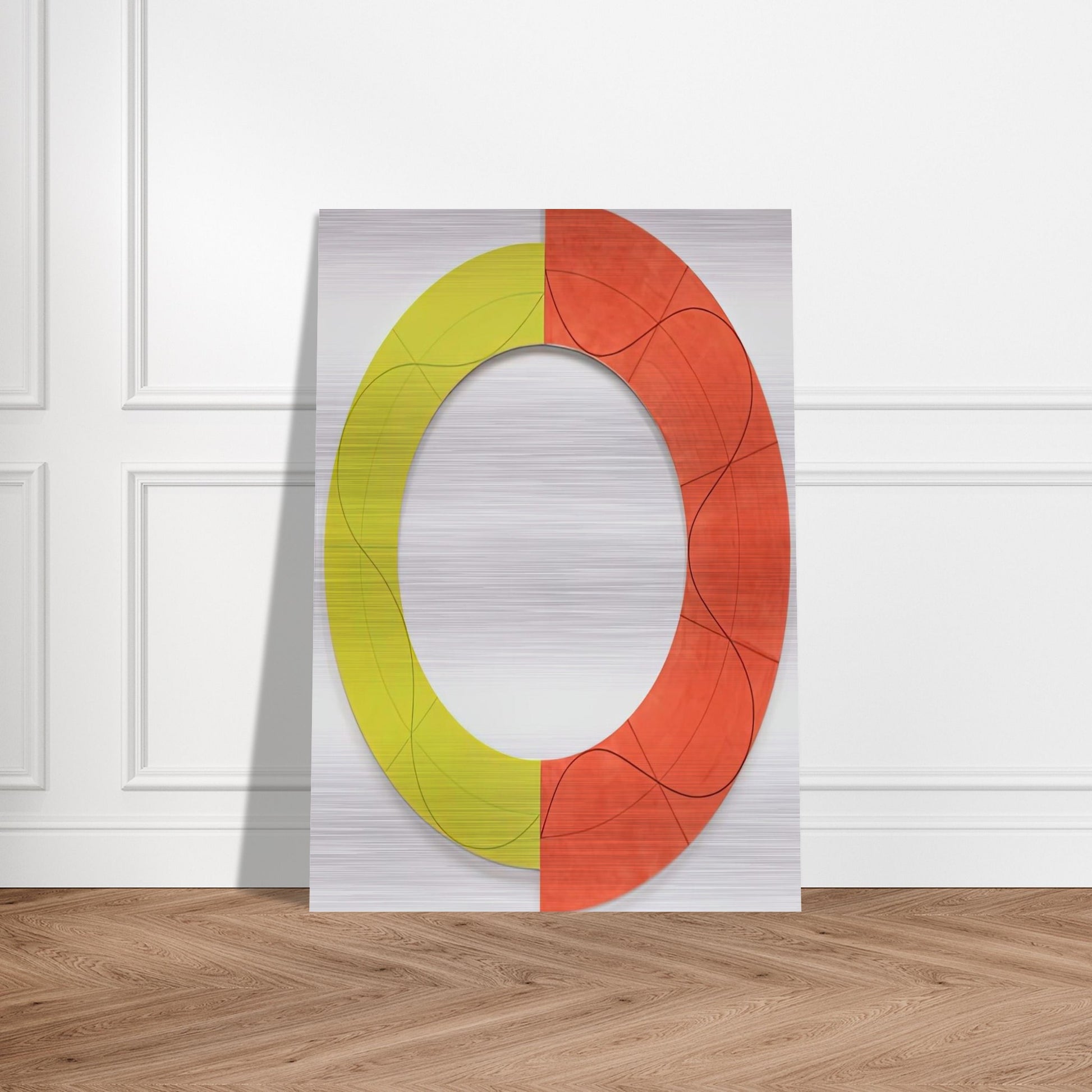 SPLIT RING IMAGE 1 2009 - Robert Mangold Brushed Aluminum Print - 70x100 cm / 28x40 inches | Robert Mangold Aluminum Print | Robert Mangold Prints