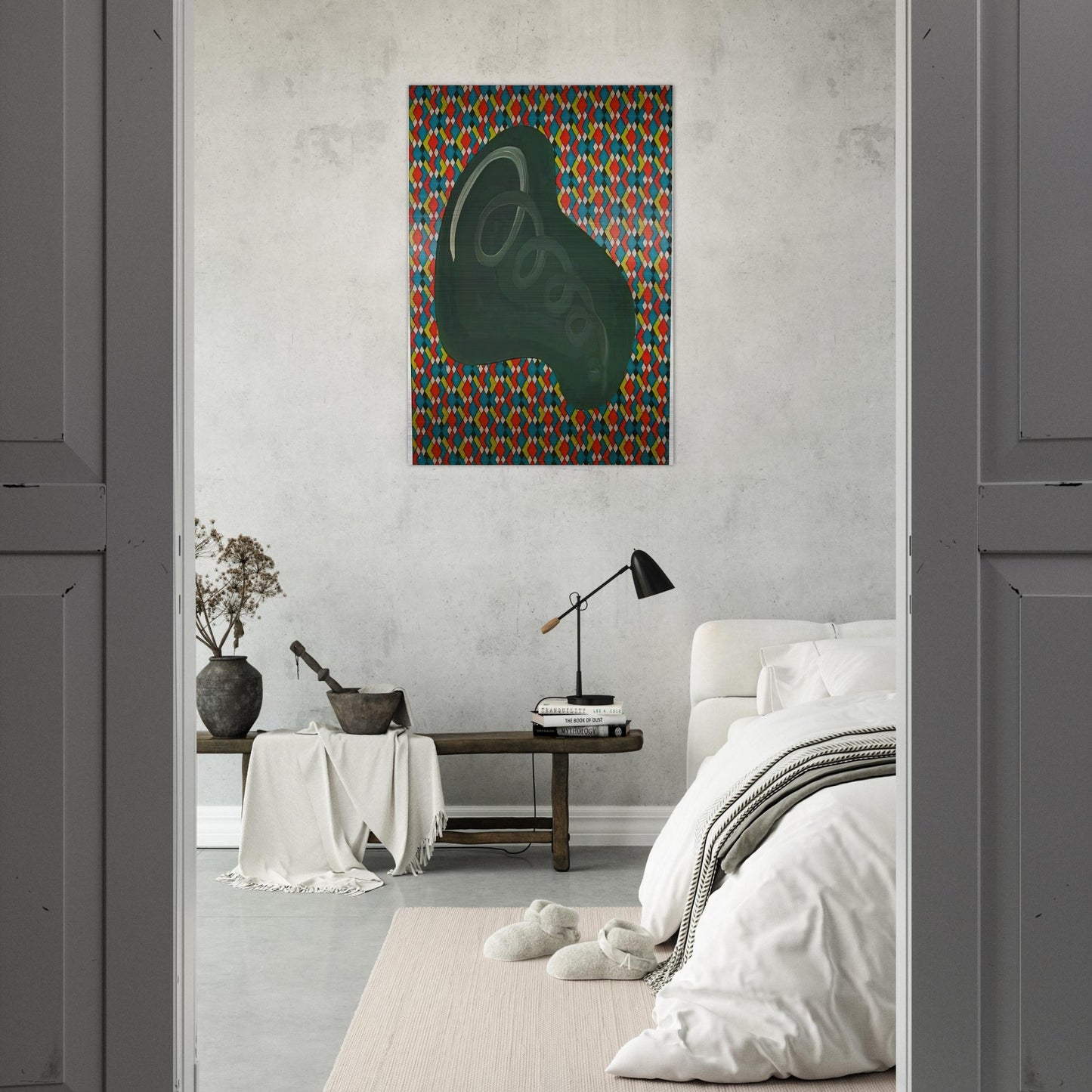 NIERENFORM 1969 - Sigmar Polke Brushed Aluminum Print - 70x100 cm / 28x40 inches | Sigmar Polke Aluminum Print | Sigmar Polke Prints