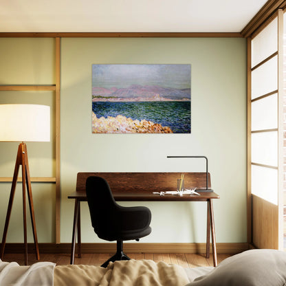 The Gulf of Antibes - claude monet Brushed Aluminum Print - 70x100 cm / 28x40 inches | claude monet Aluminum Print | claude monet Prints