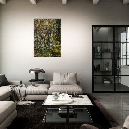 Nude in Sunlilt Wood - Childe Hassam Brushed Aluminum Print - 70x100 cm / 28x40 inches | Childe Hassam Aluminum Print | Childe Hassam Prints