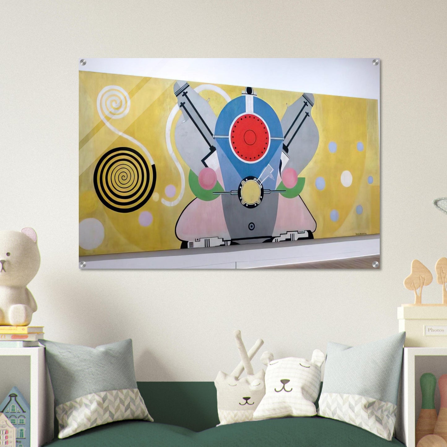 MOTEUR D AVION DECORATION POUR LE PALAIS DE L AIR EXPOSITION INTERNATIONALE DES ARTS ET DES 1937 - Sonia Delaunay Acrylic Print - 70x100 cm / 28x40″ inches | Sonia Delaunay Wall Art | Sonia Delaunay Prints