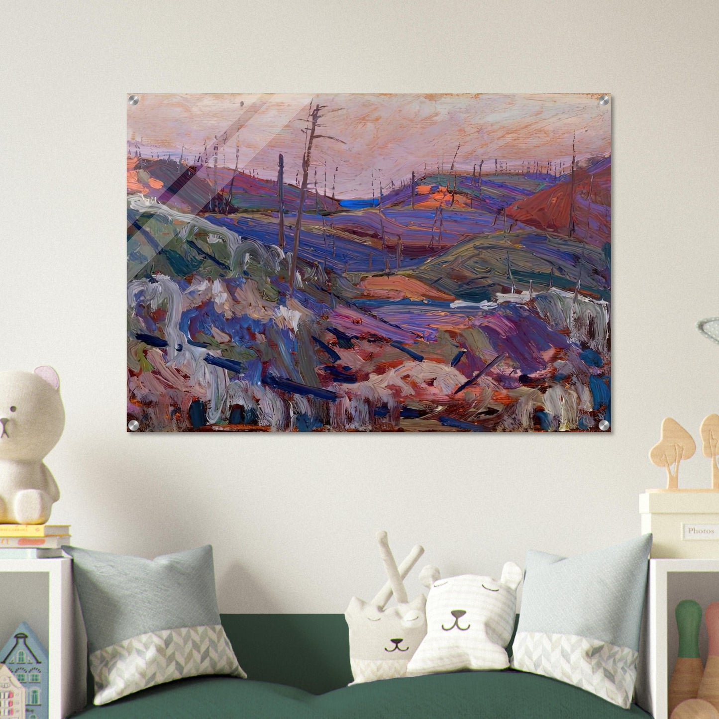 FIRE SWEPT HILLS 1915 - Tom Thomson Acrylic Print - 70x100 cm / 28x40″ inches | Tom Thomson Wall Art | Tom Thomson Prints