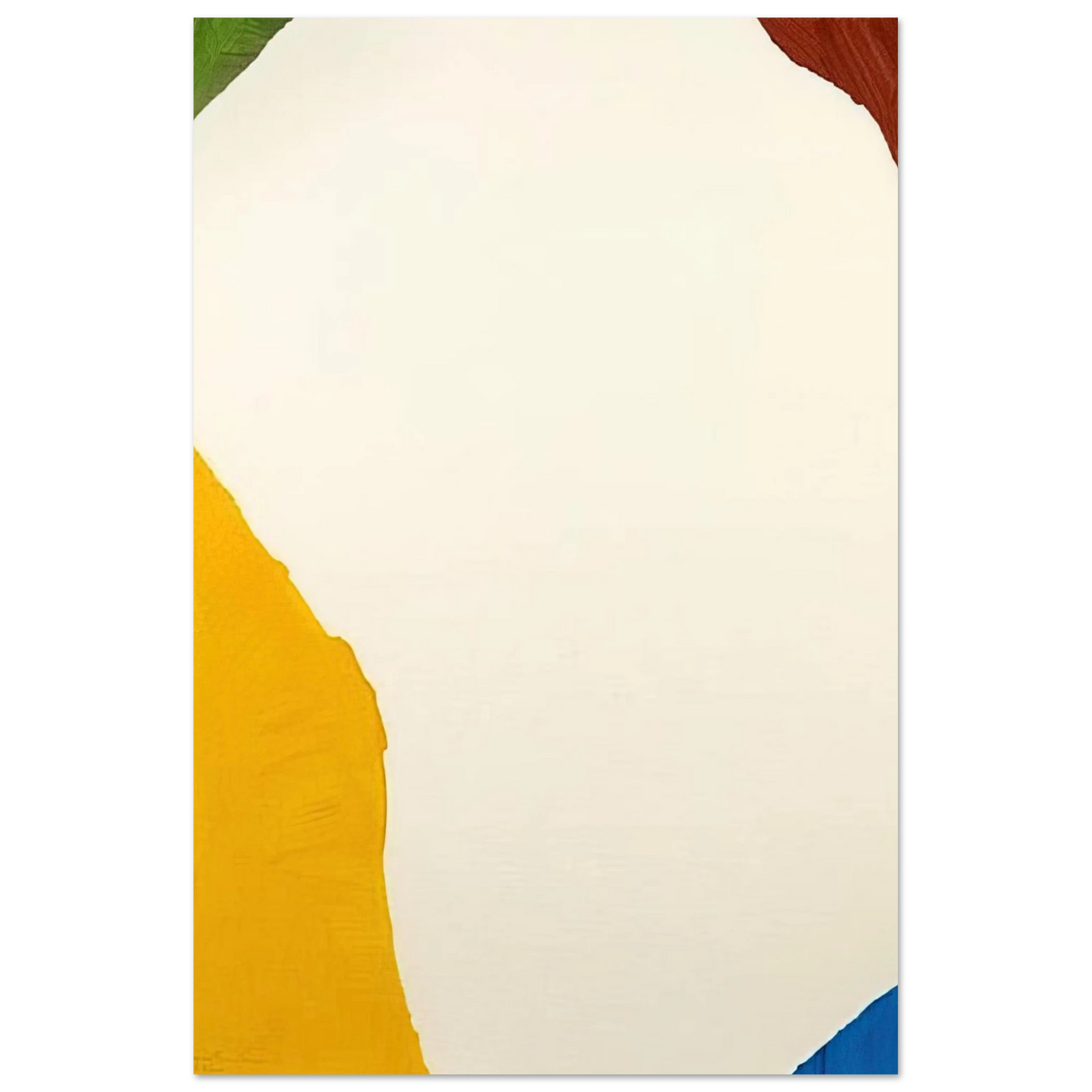 Helen Frankenthaler - Wind Directions - 1970 Wall art - 21x29.7 cm / 8x12" - Premium Wooden Framed Poster With Fine Art Paper-canvas - Wood frame