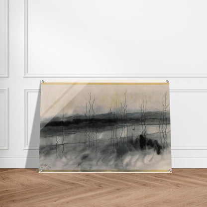 MYSTIC RIVER 1951 - Lyonel Feininger Acrylic Print - 70x100 cm / 28x40″ inches | Lyonel Feininger Wall Art | Lyonel Feininger Prints