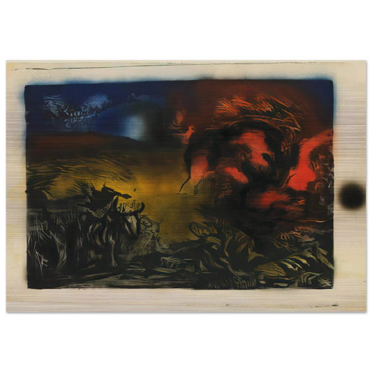 LANDSCAPE WITH STEER 1937 - Jackson Pollock Brushed Aluminum Print - 70x100 cm / 28x40 inches | Jackson Pollock Aluminum Print | Jackson Pollock Prints