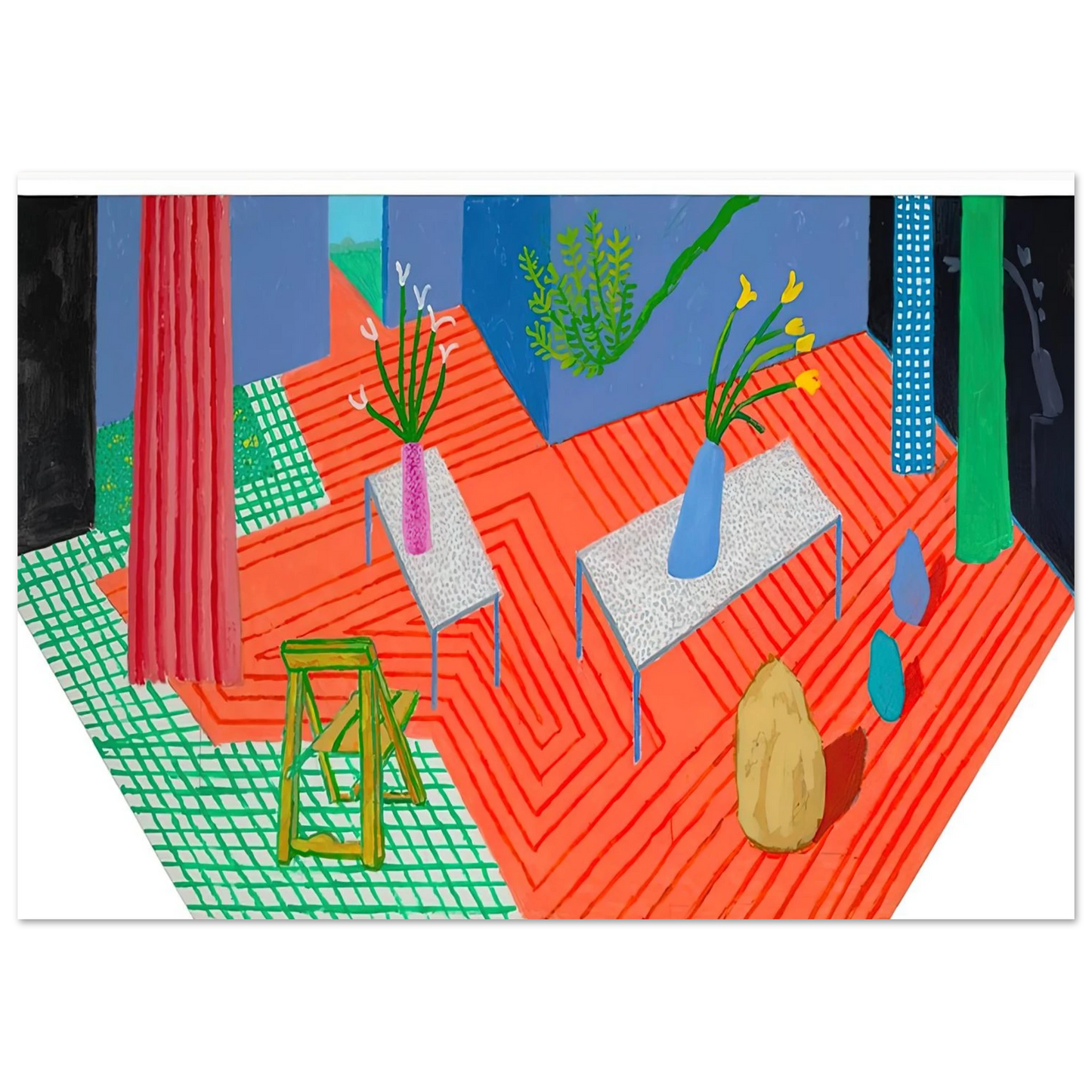 David Hockney - David Hockney Wall art - 21x29.7 cm / 8x12" - Fine Art Poster-canvas - -