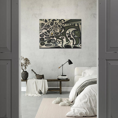 River Metamorphosis - 1939 - Richard Pousette-Dart Brushed Aluminum Print - 70x100 cm / 28x40 inches | Richard Pousette-Dart Aluminum Print | Richard Pousette-Dart Prints