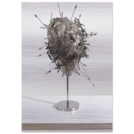 THE SACRED HEART - Damien Hirst Brushed Aluminum Print - 70x100 cm / 28x40 inches | Damien Hirst Aluminum Print | Damien Hirst Prints
