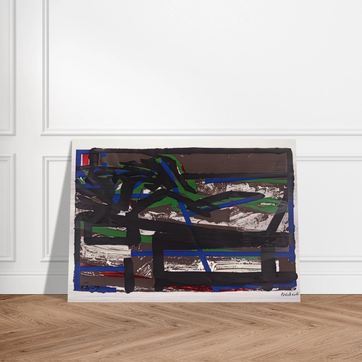 RECLINING FIGURE II - Frank Auerbach Brushed Aluminum Print - 70x100 cm / 28x40 inches | Frank Auerbach Aluminum Print | Frank Auerbach Prints