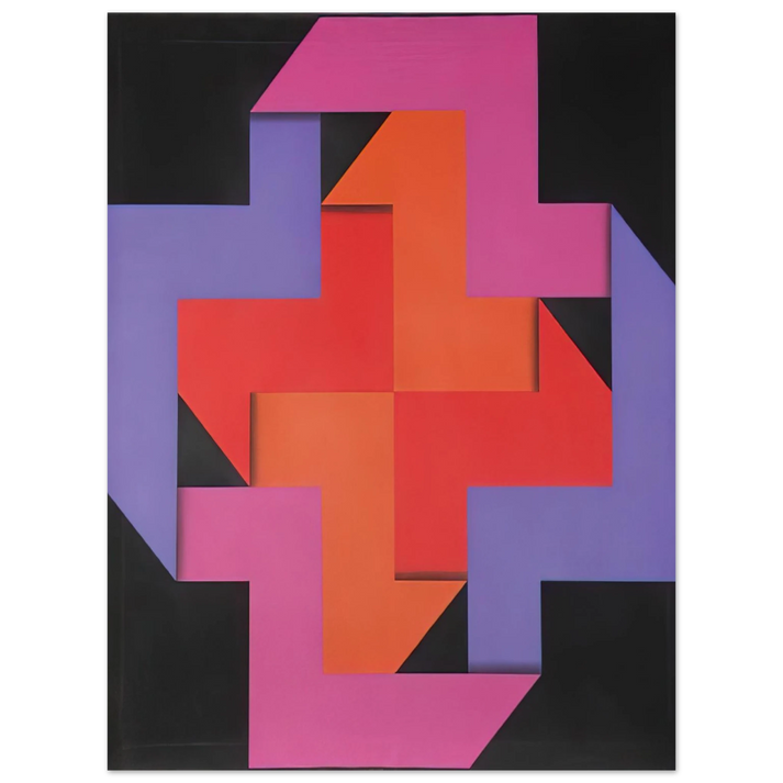 Omar Rayo - Tibacuy - 1969  75x100 cm / 30x40inches Fine Art Poster