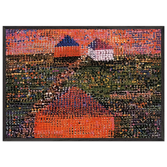 Houses - 2005 - Jennifer Bartlett 70x100 cm / 28x40 inches Framed Art Print – Black Wooden Frame
