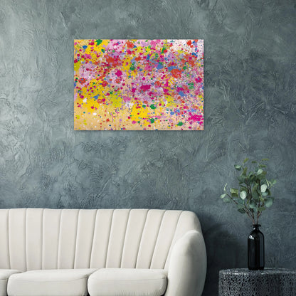 Sweet Milky Way - 1969 - Walasse Ting Brushed Aluminum Print - 70x100 cm / 28x40 inches | Walasse Ting Aluminum Print | Walasse Ting Prints
