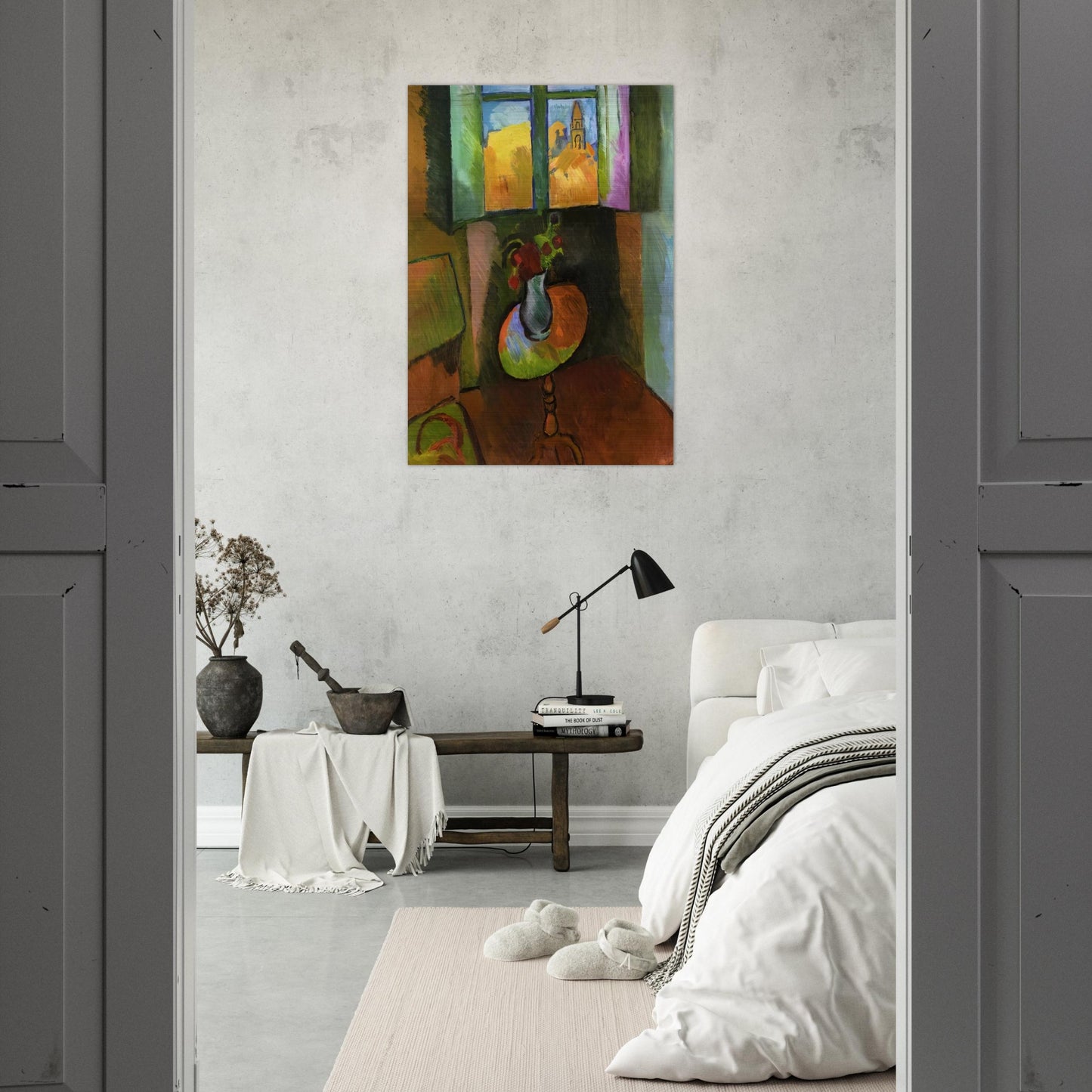 PEDISTAL TABLE RUE SEGUIER 1909 - Raoul Dufy Brushed Aluminum Print - 70x100 cm / 28x40 inches | Raoul Dufy Aluminum Print | Raoul Dufy Prints