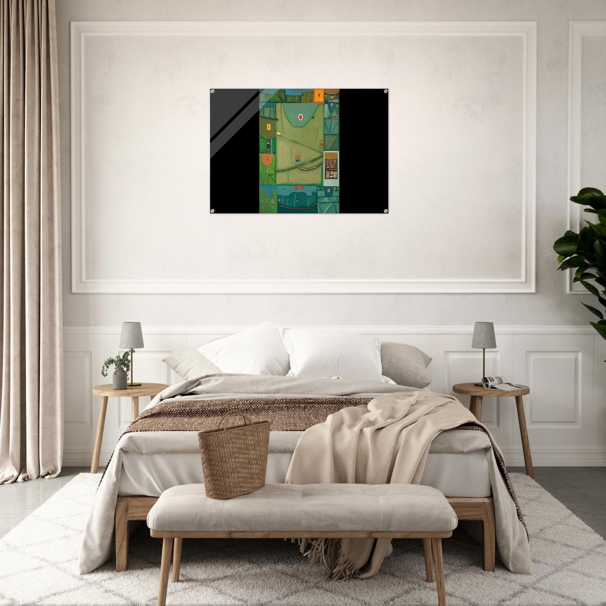SUNRISE IN BIESZCZADY SUNRISE IN THE MOUNTAINS 1963 - Jerzy Nowosielski Acrylic Print - 70x100 cm / 28x40″ inches