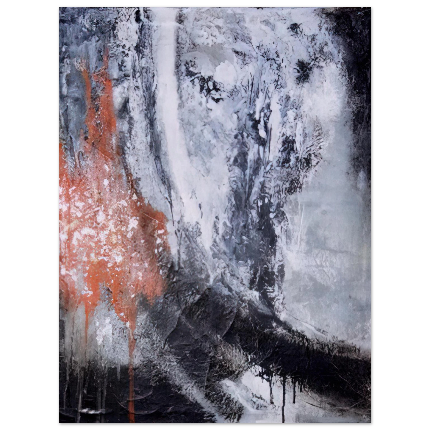 Jiro Yoshihara - Untitled - Tachisme  75x100 cm / 30x40inches Fine Art Poster