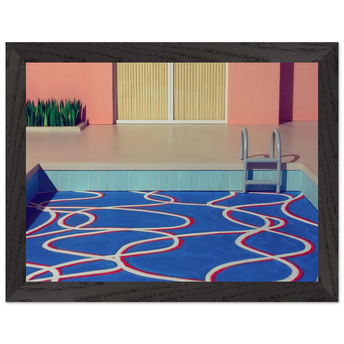 David Hockney - David Hockney Wall art - 30x40 cm / 12x16 inches - Premium Wooden Framed Poster With Fine Art Paper-canvas - White frame