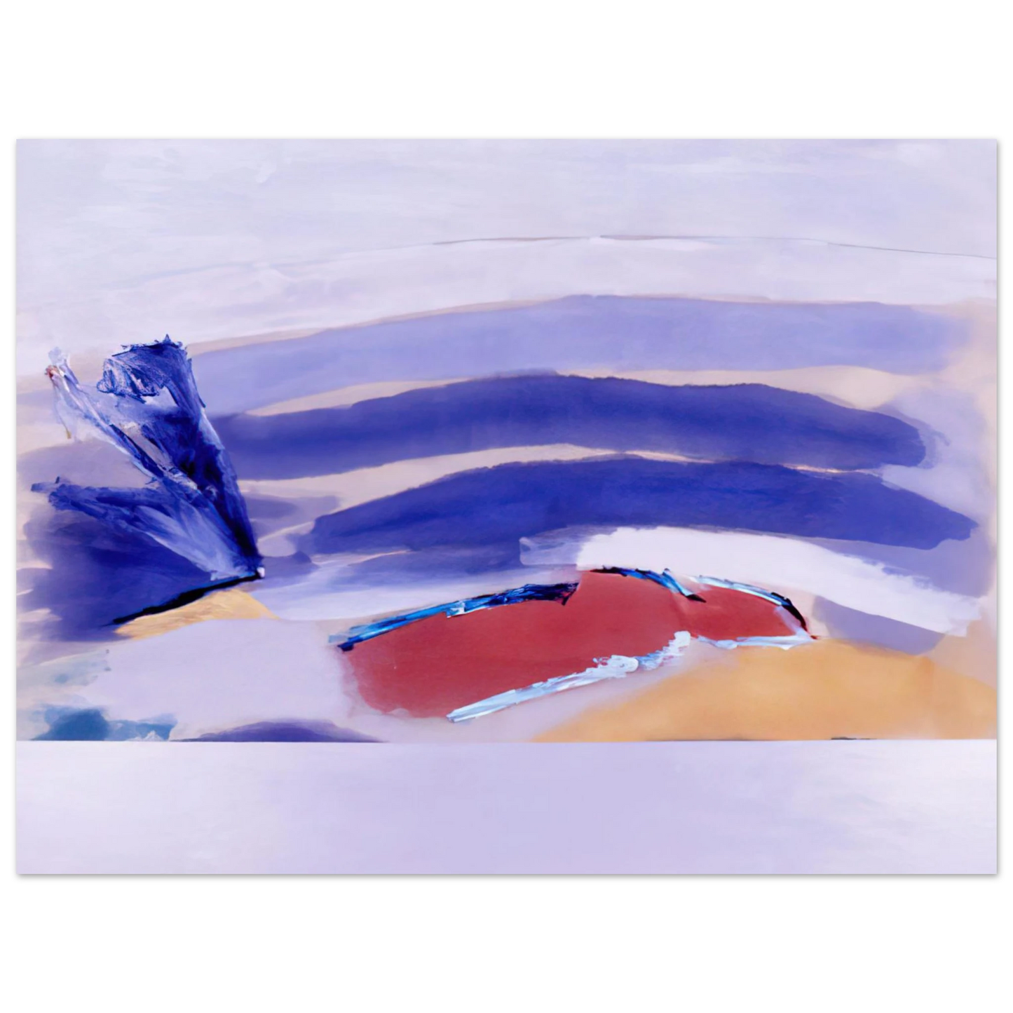 Ronnie Landfield - The Spaniard For Picasso - 1980  75x100 cm / 30x40inches Fine Art Poster