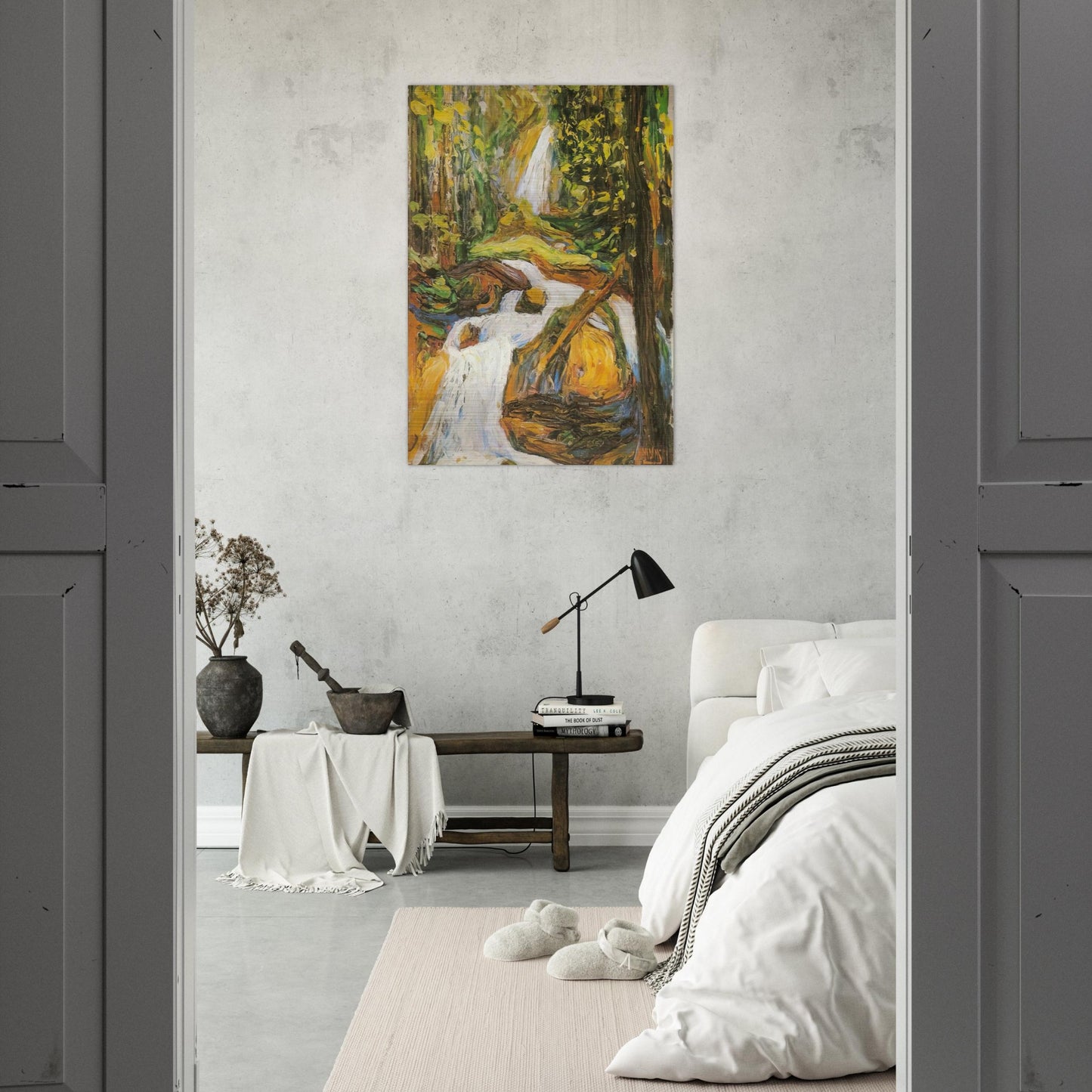 KOCHEL WATERFALL I - Wassily Kandinsky Brushed Aluminum Print - 70x100 cm / 28x40 inches | Wassily Kandinsky Aluminum Print | Wassily Kandinsky Prints