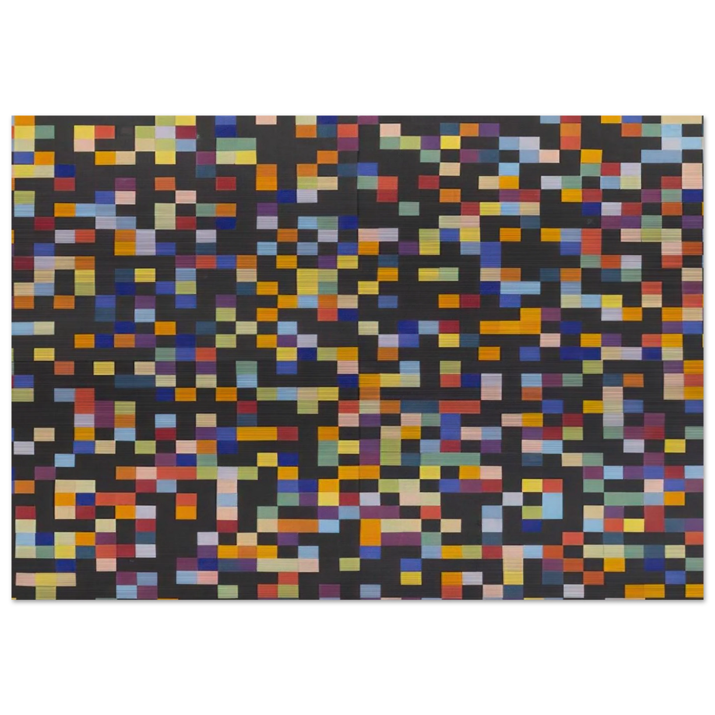 Spectrum Colors Arranged by Chance VI - Ellsworth Kelly Brushed Aluminum Print - 70x100 cm / 28x40 inches | Ellsworth Kelly Aluminum Print | Ellsworth Kelly Prints