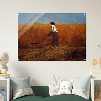 THE VETERAN IN A NEW FIELD - Winslow Homer Acrylic Print - 70x100 cm / 28x40″ inches