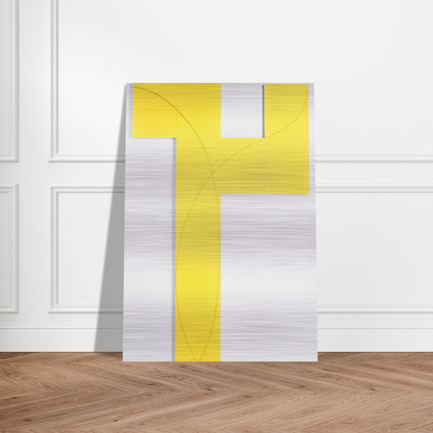 COLUMN STRUCTURE IX 2006 - Robert Mangold Brushed Aluminum Print - 70x100 cm / 28x40 inches | Robert Mangold Aluminum Print | Robert Mangold Prints