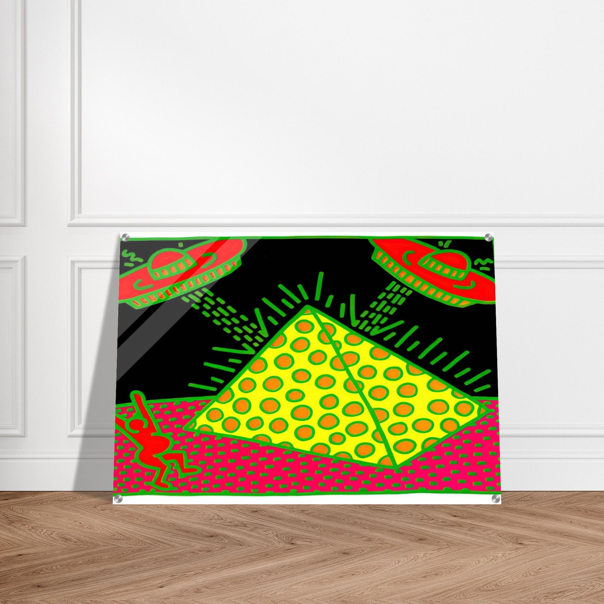UNTITLED 1983 3 - Keith Haring Acrylic Print - 70x100 cm / 28x40″ inches | Keith Haring Art For Sale