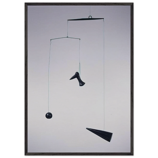 CONE DEBENE 1933 - Alexander Calder 70x100 cm / 28x40 inches Framed Art Print – Black Wooden Frame