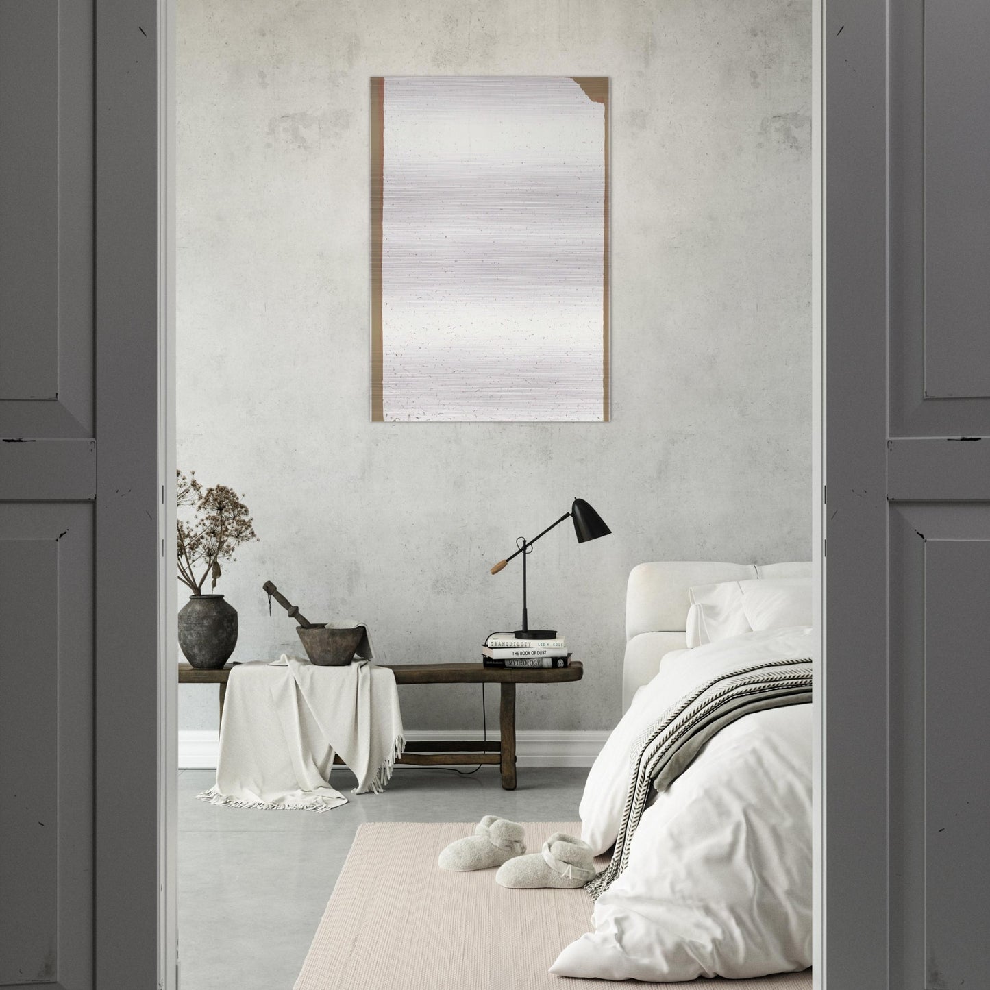 Convention - Robert Ryman Brushed Aluminum Print - 70x100 cm / 28x40 inches | Robert Ryman Aluminum Print | Robert Ryman Prints