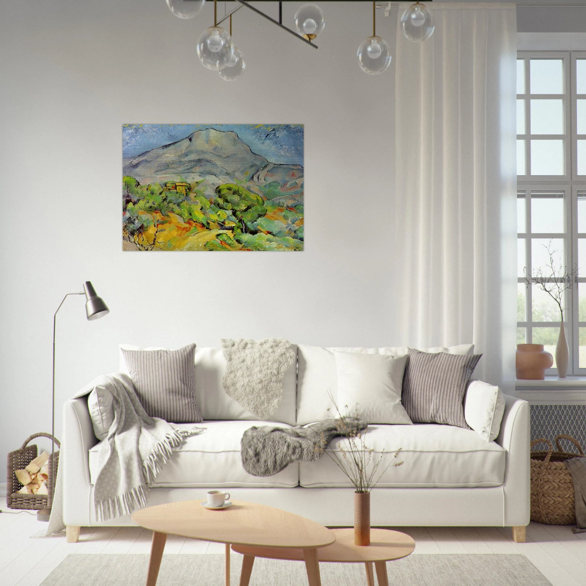Road near Mont Sainte-Victoire - Paul Cézanne Brushed Aluminum Print - 70x100 cm / 28x40 inches | Paul Cézanne Aluminum Print | Paul Cézanne Prints
