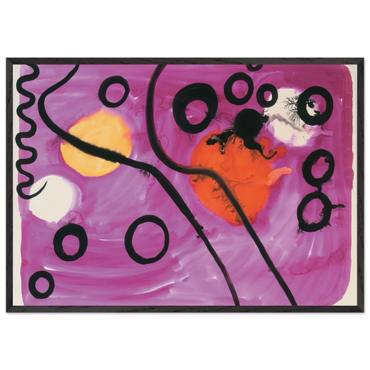 UNTITLED 1963 N1 - Alexander Calder 70x100 cm / 28x40 inches Framed Art Print – Black Wooden Frame