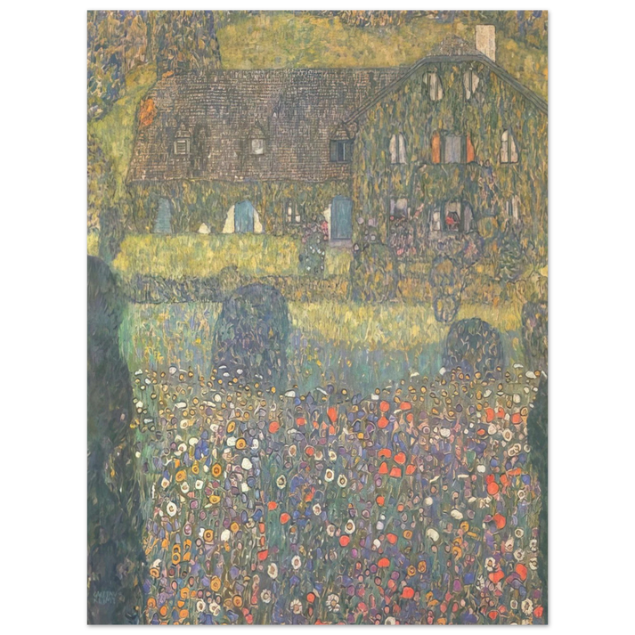 Gustav Klimt - COUNTRY HOUSE BY THE ATTERSEE  75x100 cm / 30x40inches Fine Art Poster