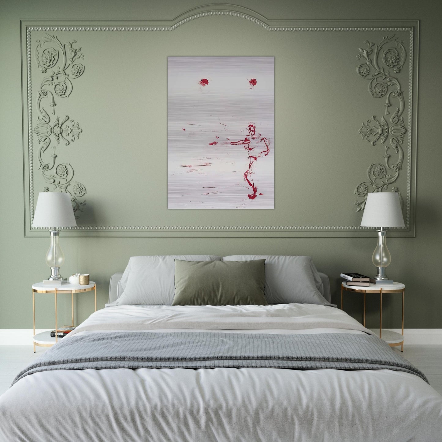 RED DANCE 1986 - Susan Rothenberg Brushed Aluminum Print - 70x100 cm / 28x40 inches | Susan Rothenberg Aluminum Print | Susan Rothenberg Prints