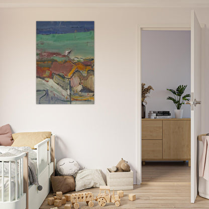 Berkeley - Richard Diebenkorn Brushed Aluminum Print - 70x100 cm / 28x40 inches | Richard Diebenkorn Aluminum Print | Richard Diebenkorn Prints