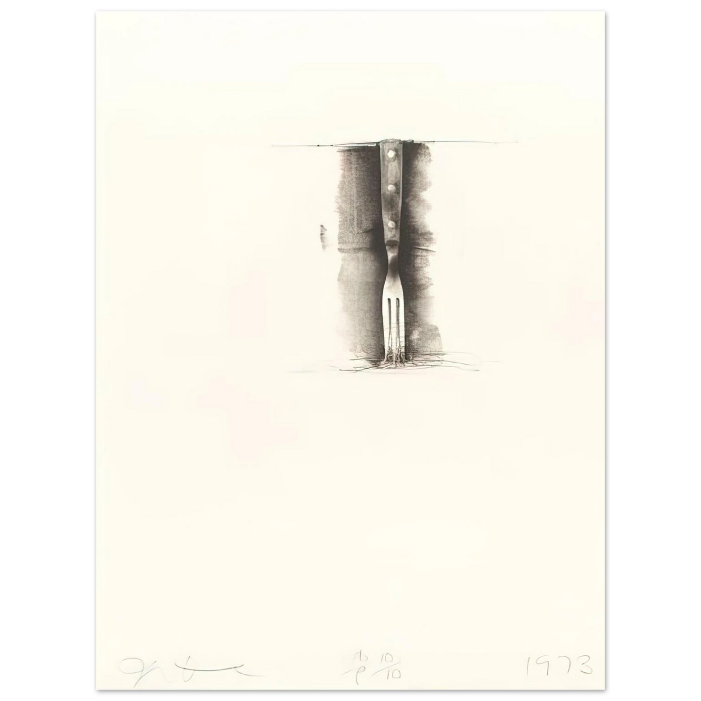 Jim Dine - UNTITLED FROM TEN WINTER TOOLS 1973 8  75x100 cm / 30x40inches Fine Art Poster