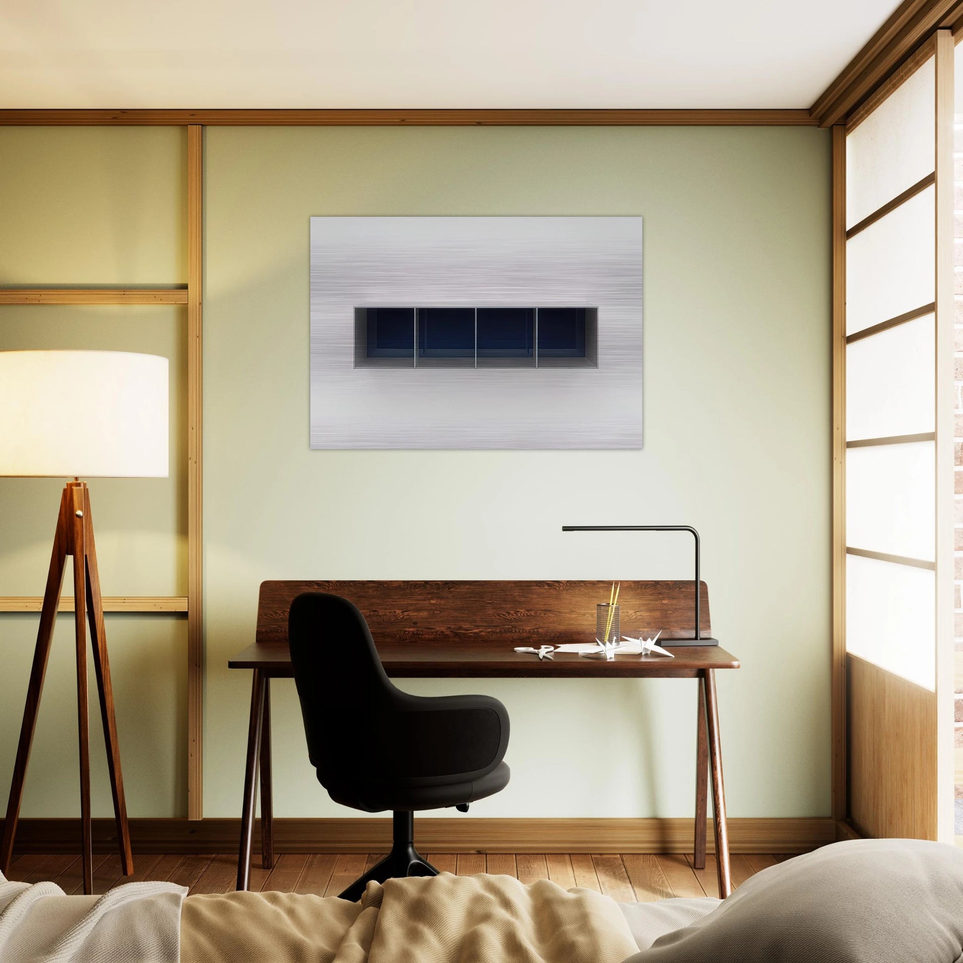 Untitled Menziken - 1988 - Donald Judd Brushed Aluminum Print - 70x100 cm / 28x40 inches | Donald Judd Aluminum Print | Donald Judd Prints