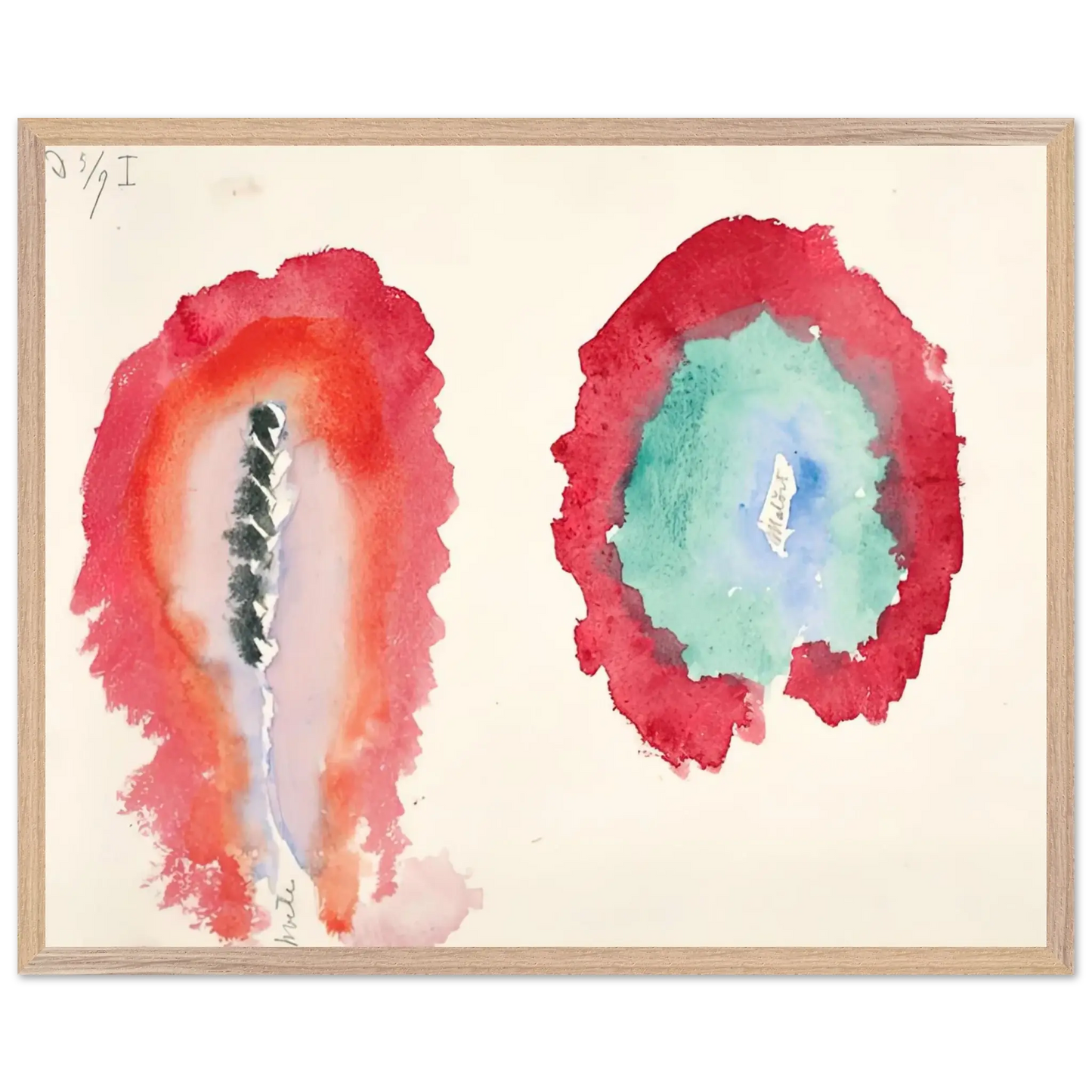 Hilma af Klint - WHEAT AND WORMWOOD 1922 Wall art - 45x60 cm / 18x24 Inches - Fine Art Poster - -