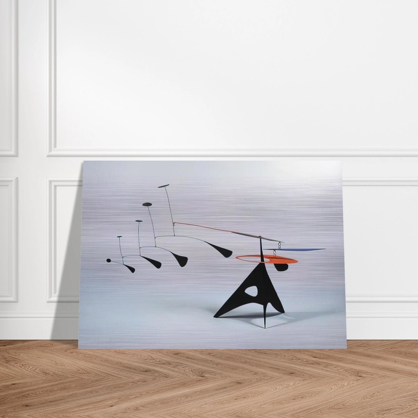 BLUE FEATHER 1948 - Alexander Calder Brushed Aluminum Print - 70x100 cm / 28x40 inches | Alexander Calder Aluminum Print | Alexander Calder Prints