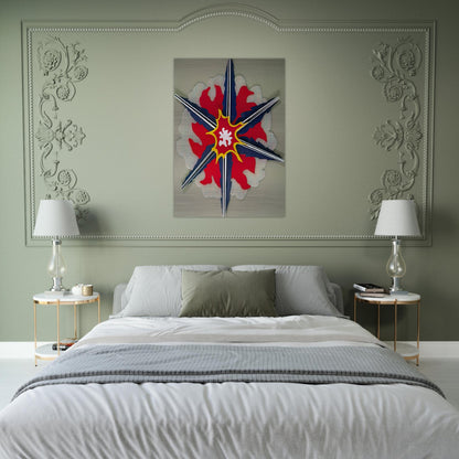 WALL EXPLOSION II 1965 - Roy Lichtenstein Brushed Aluminum Print - 70x100 cm / 28x40 inches | Roy Lichtenstein Aluminum Print | Roy Lichtenstein Prints