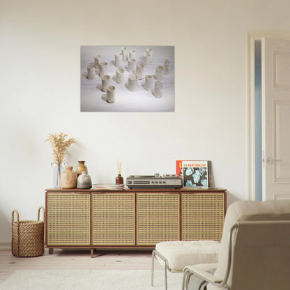 REPETITION NINETEEN I 1967 - Eva Hesse Brushed Aluminum Print - 70x100 cm / 28x40 inches | Eva Hesse Aluminum Print | Eva Hesse Prints
