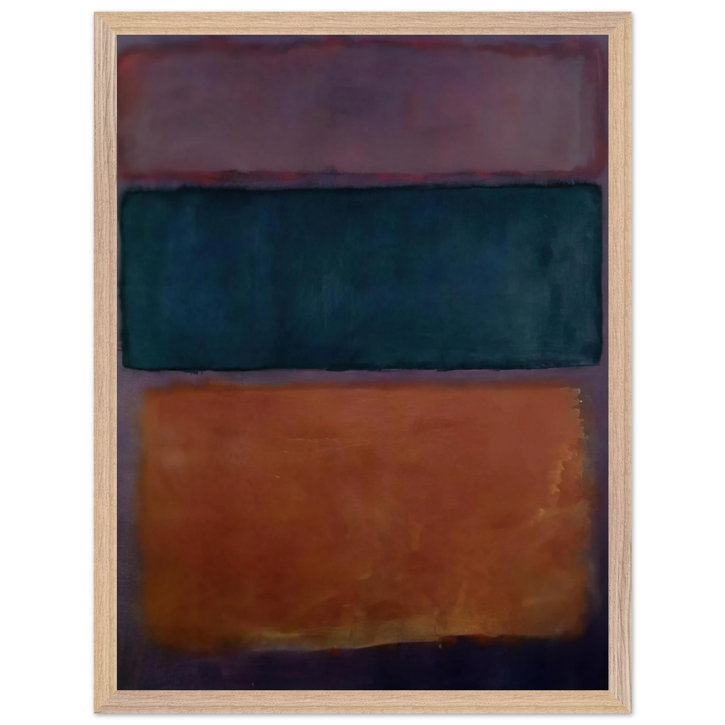 Helen Frankenthaler - Untitled - 1963 Wall art - 45x60 cm / 18x24 inches - Premium Wooden Framed Poster With Fine Art Paper-canvas - Wood frame