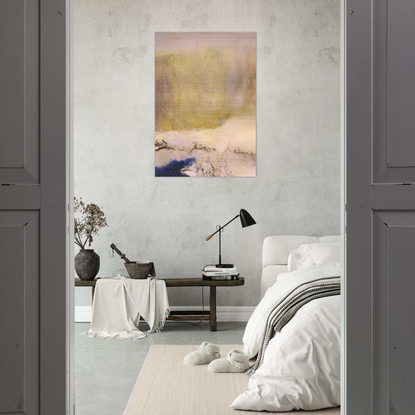 01 02 1997 1997 - Zao Wou-Ki Brushed Aluminum Print - 70x100 cm / 28x40 inches | Zao Wou-Ki Aluminum Print | Zao Wou-Ki Prints