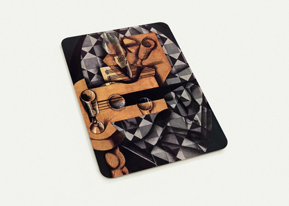 GUITAR BOTTLE AND GLASS 1914 By Juan Gris Pack of 10 Post Cards | Juan Gris Post Cards | A6 (10.5 x 14.8 cm) - 4.1 x 5.8 inches