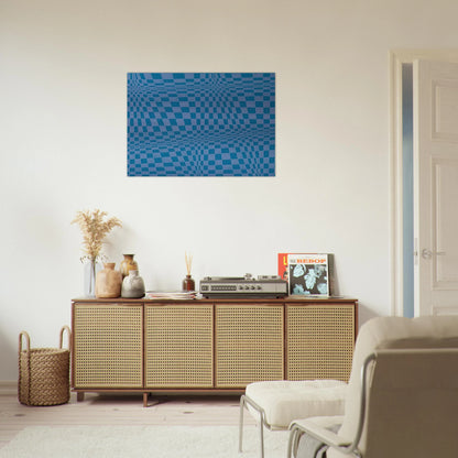 Disegno ottico dinamico - 1964 - Dadamaino Brushed Aluminum Print - 70x100 cm / 28x40 inches | Dadamaino Aluminum Print | Dadamaino Prints