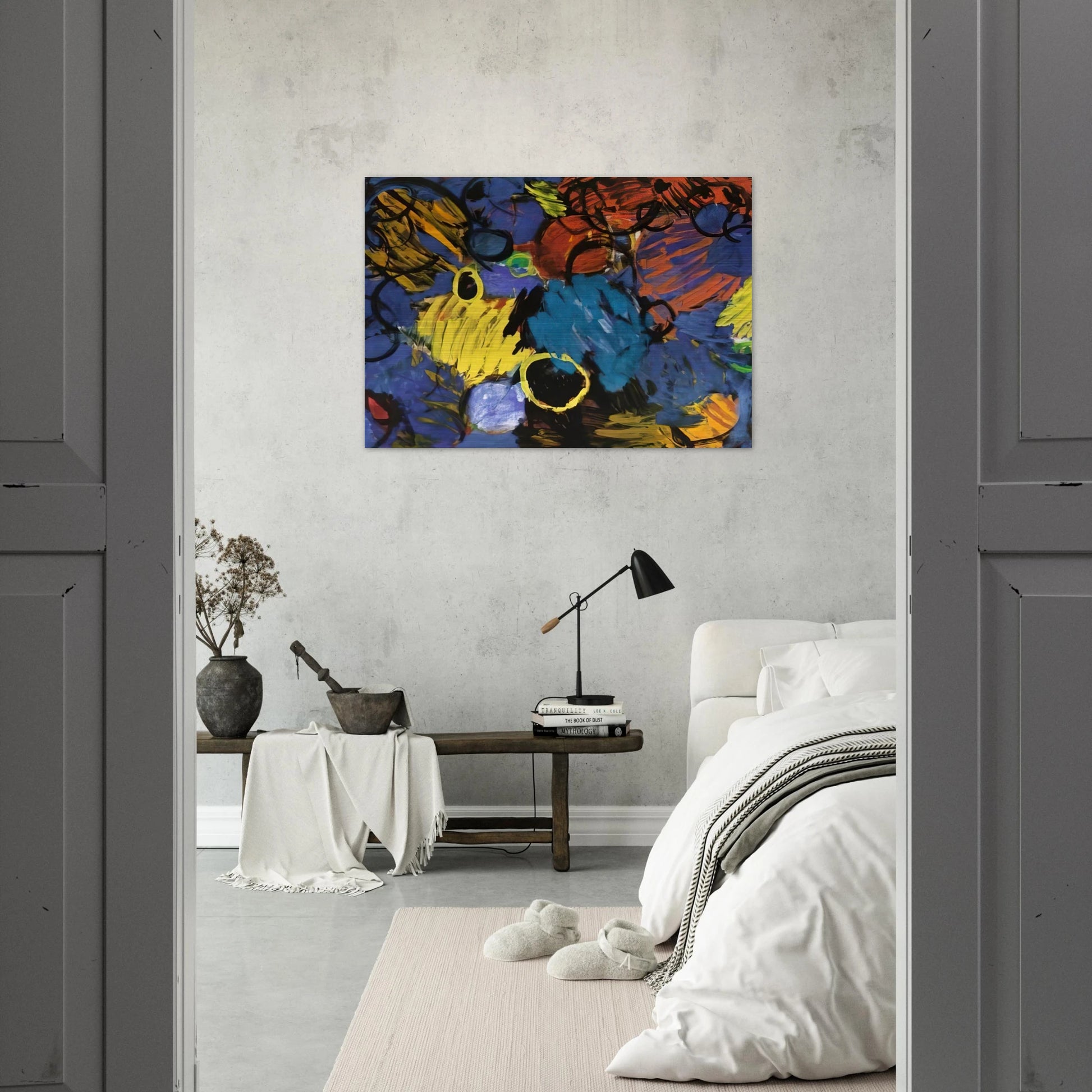 Motion - 1962 - Ernst Wilhelm Nay Brushed Aluminum Print - 70x100 cm / 28x40 inches | Ernst Wilhelm Nay Aluminum Print | Ernst Wilhelm Nay Prints