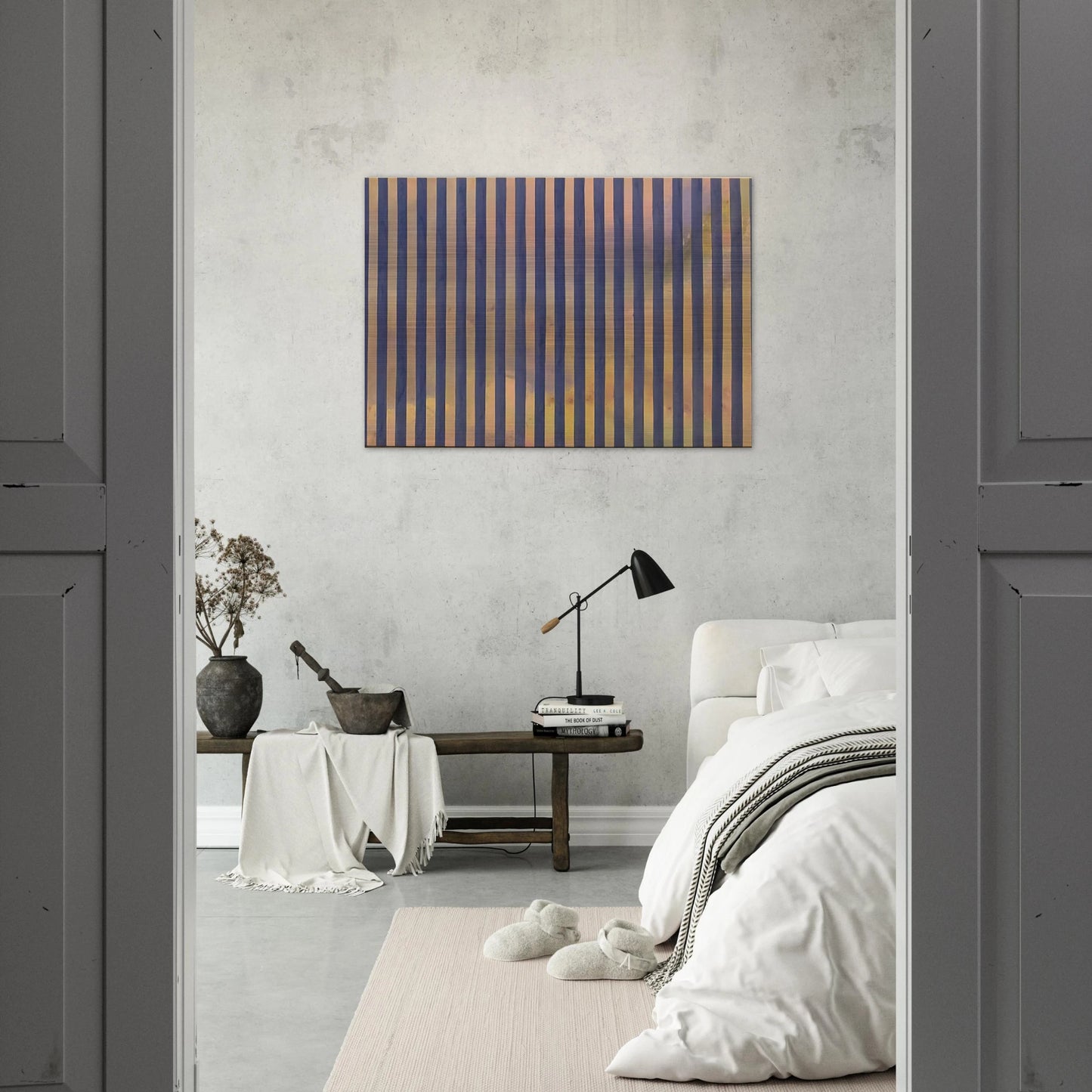 Untitled - 1959 - Gene Davis Brushed Aluminum Print - 70x100 cm / 28x40 inches | Gene Davis Aluminum Print | Gene Davis Prints